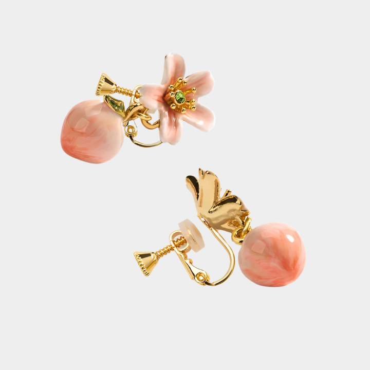 Peach Blossom Earrings