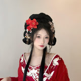 Scarlet Peony U-Shaped Hair Stick