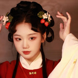 Wild Strawberry Flower Hair Stick