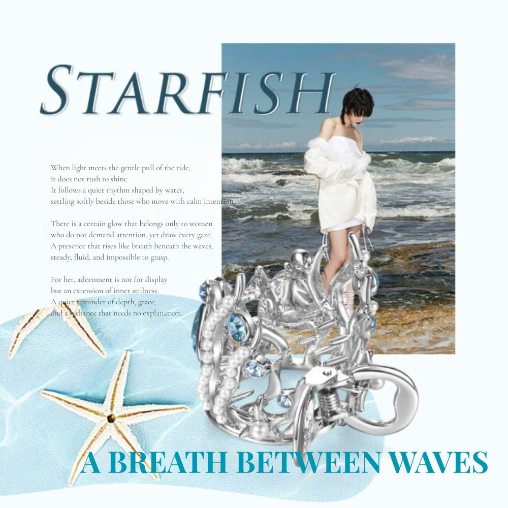 Blue Glow Ponytail Clip