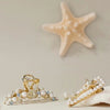 Blue Ocean-Glow Cubic & Starfish Hair Clip