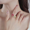 Raspberry Blossom Ring