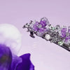 Amethyst Iris Hair Pin