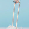 Crystal Bloom U-Shaped Hair Stick