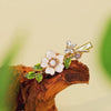 Jasmine Blossom Jade Side Hair Clip