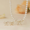 Avelisse Pearl Ribbon Necklace